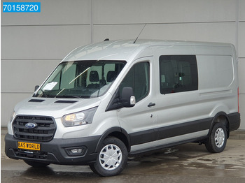 Fourgon utilitaire Ford Transit 130pk Automaat L3H2 Dubbel Cabine Zilvergrijs Airco Cruise 7m3 Airco Dubbel cabine Cruise control